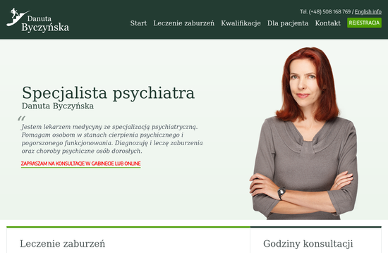 Byczyńska Danuta Specjalista Psychiatra