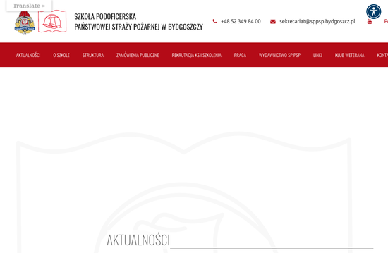 SZKOĹA PODOFICERSKA PSP W BYDGOSZCZY