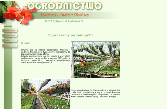 OGRODNICTWO Marzena i Andrzej Okońscy