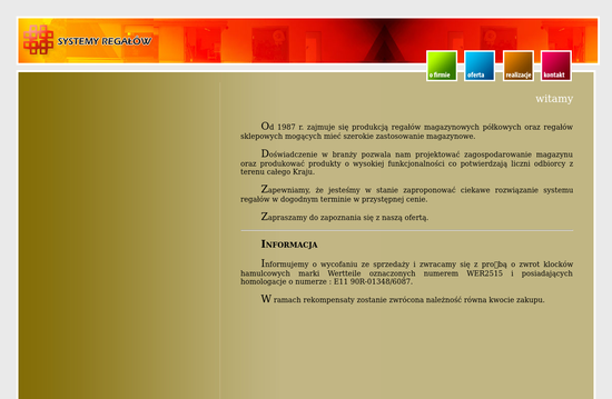 Systemy Regałów