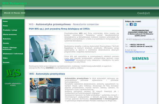 Wis - Automatyka przemysłowa