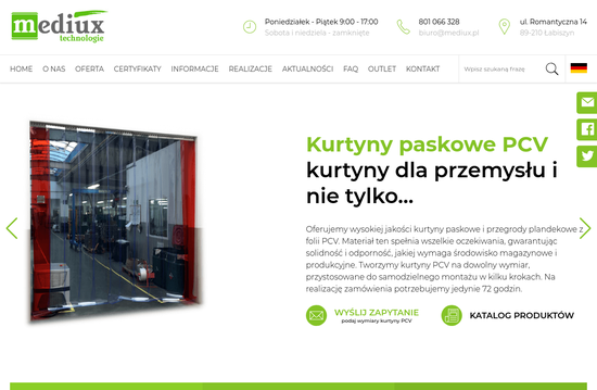 Mediux - Producent kurtyn PCV