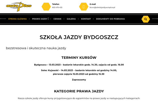 Szkoła jazdy AUTO-PLUS