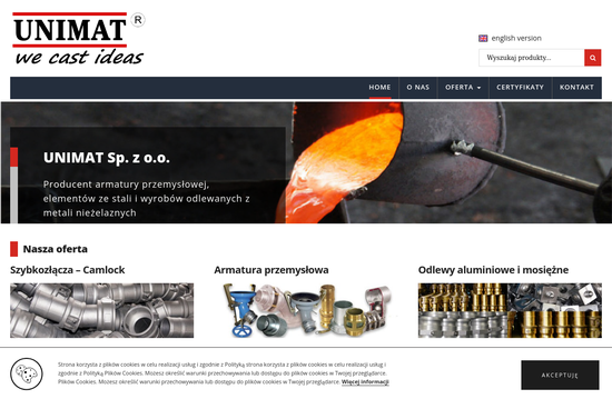 Odlewy aluminiowe i mosiężne, armatura paliwowa